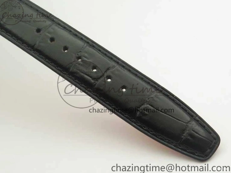 MIROTIME 0116 Breathable Da Vinci IW393402 SS ZF 1:1 Best Edition Blue Dial On Black Leather Strap A 7211